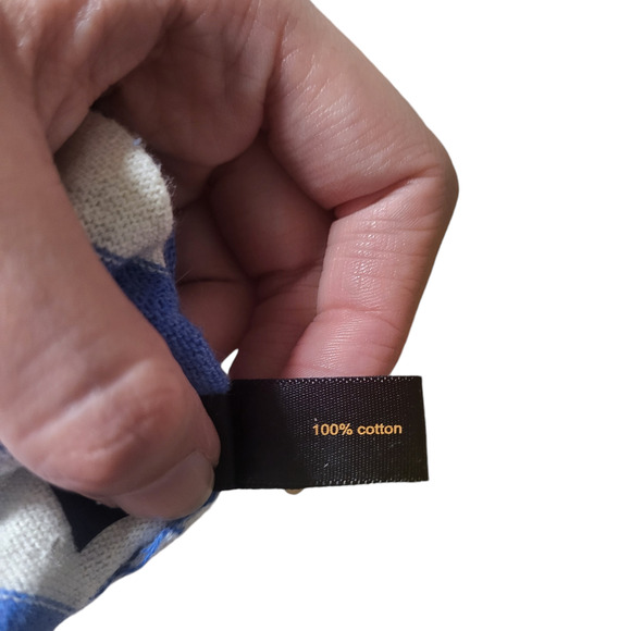 Outback Red blue and white striped long sleeve top, size small - Picture 5 of 5